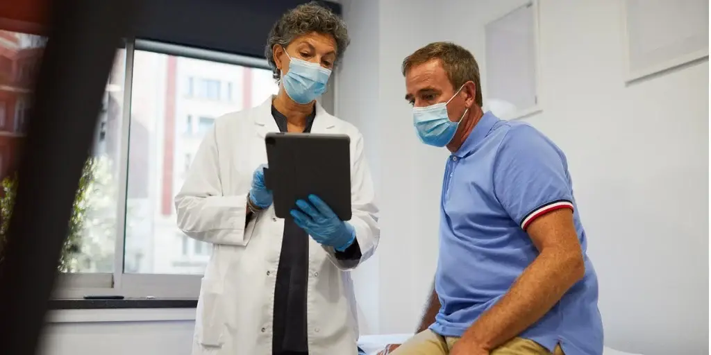 Doctor consulting with a patient